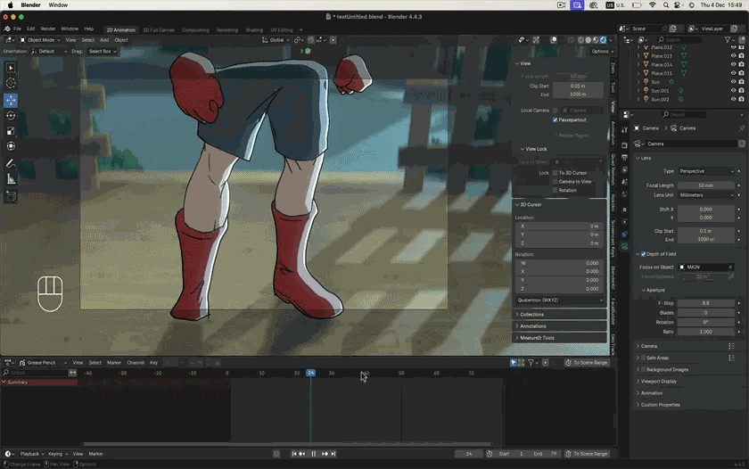 Blender Grease Pencil - 2D Drawing & Animation in 3D